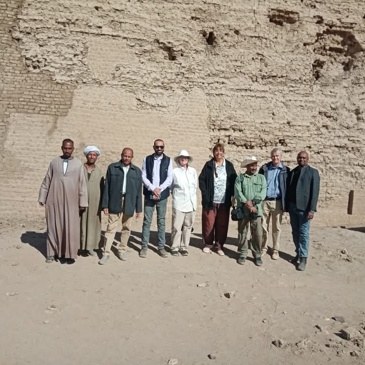 عاملين بموقع اثري باسوان