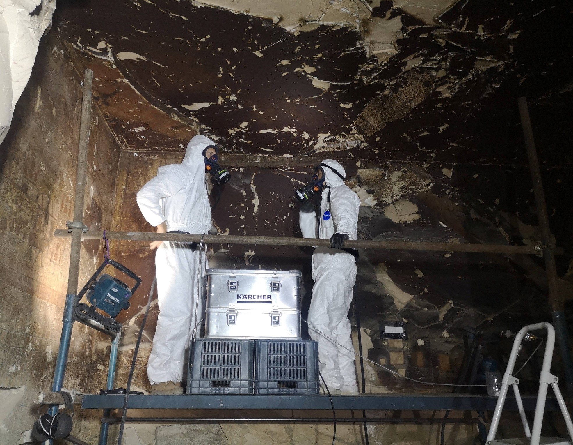 البعثة الفرنسية تستكشف مقبرة بادى آمون أوبت بطول 320 متراً