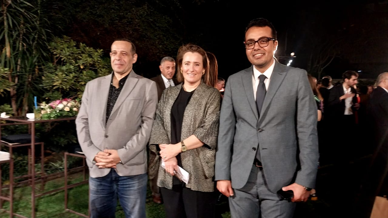 الزميل محمد السيد الشاذلى وكاثرين كار والدكتور محمد ثروت