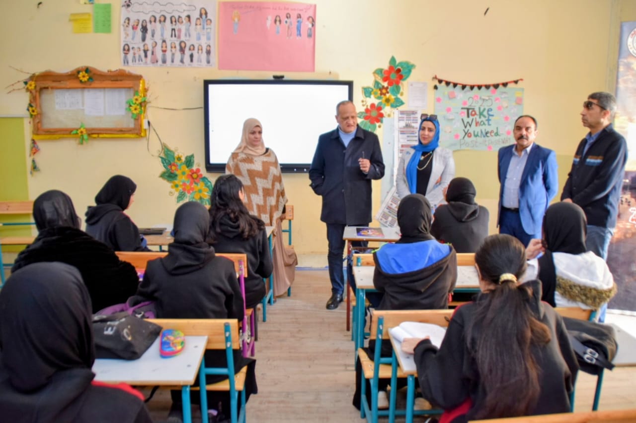 جولة تفقدية لوكيل وزارة تعليم بورسعيد بالفصول