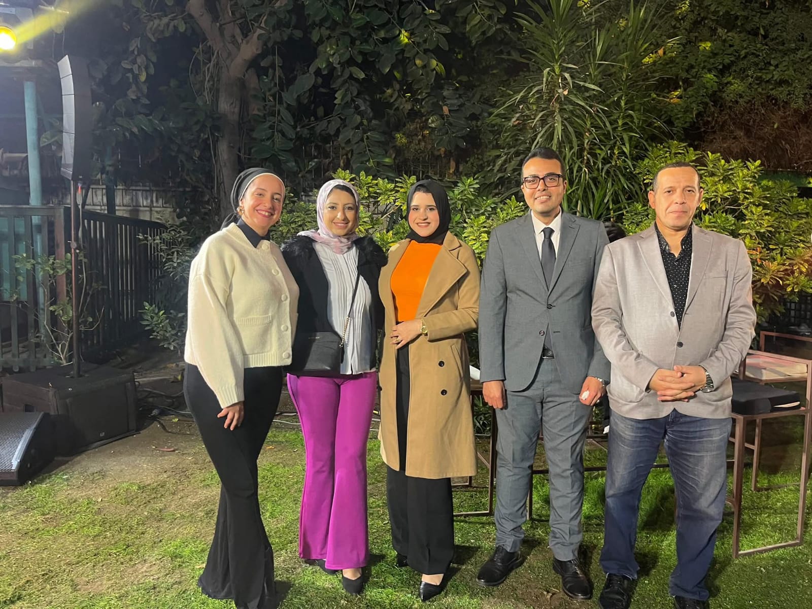 الزميل محمد السيد الشاذلى والدكتور محمد ثروت وعدد من الزملاء