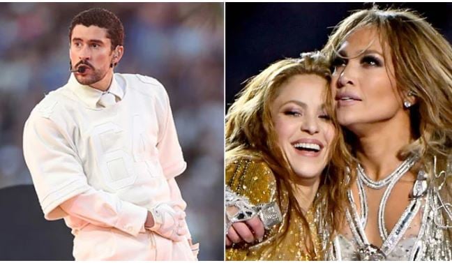 جينيفر لوبيز وشاكيرا وباد باني