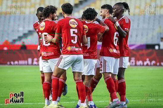 احتفال لاعبى الأهلى