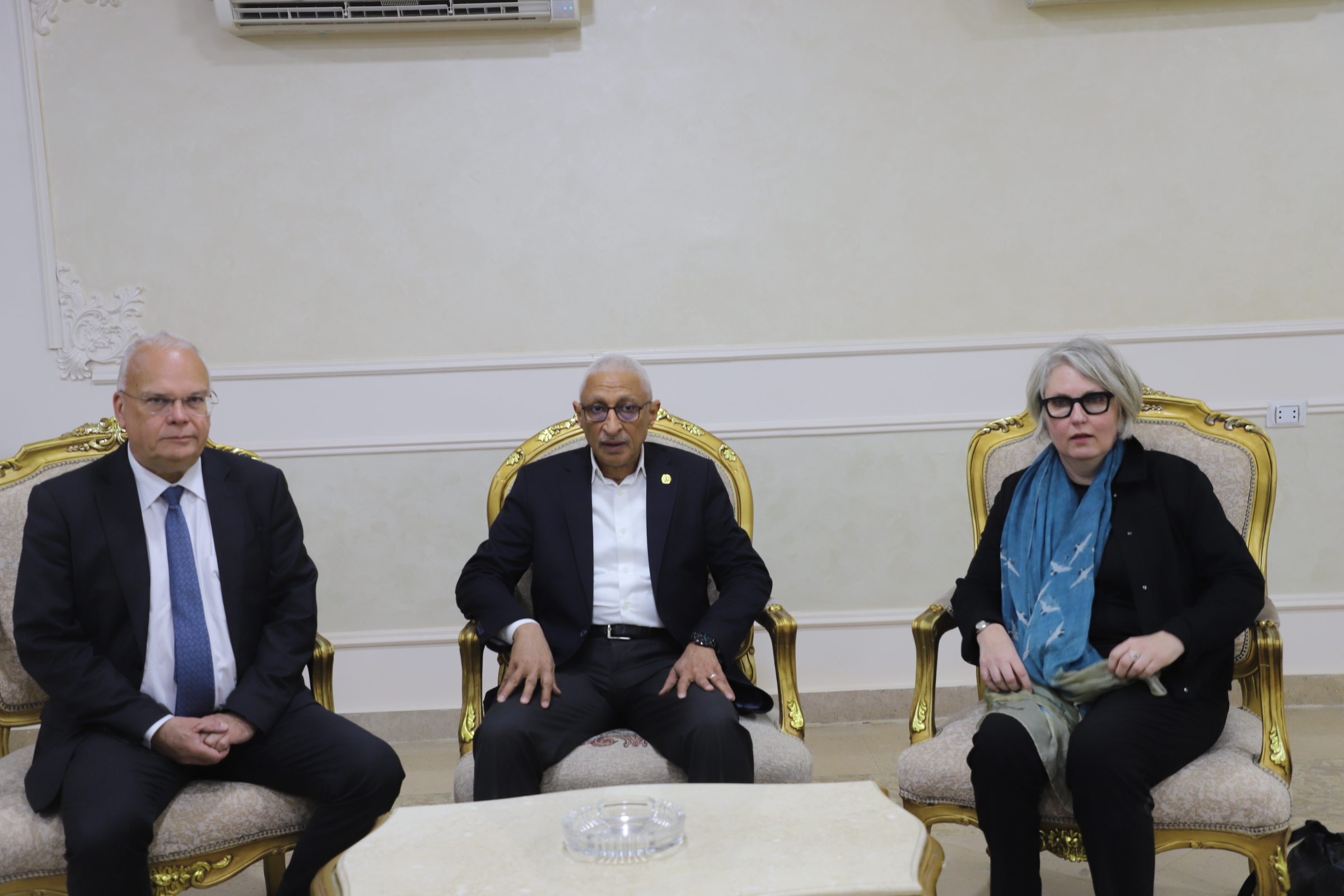 محافظ شمال سيناء يستقبل الوفد الاوربي 