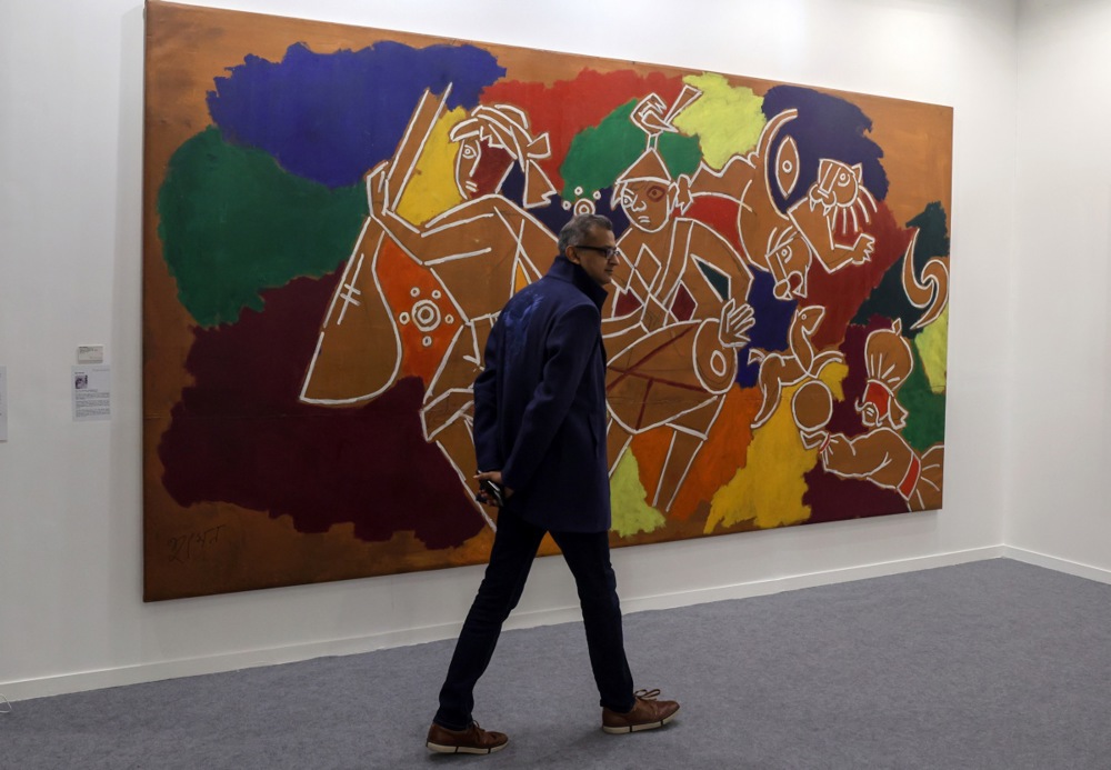 بمشاركة 135 عارضًا عالميا.. فعاليات معرض الهند للفنون (12)