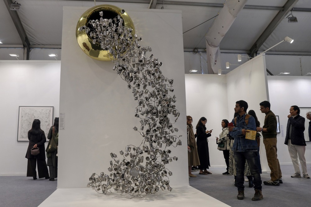 بمشاركة 135 عارضًا عالميا.. فعاليات معرض الهند للفنون (3)