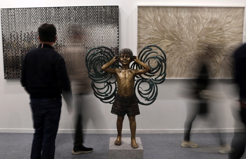 بمشاركة 135 عارضًا عالميا.. فعاليات معرض الهند للفنون (1)