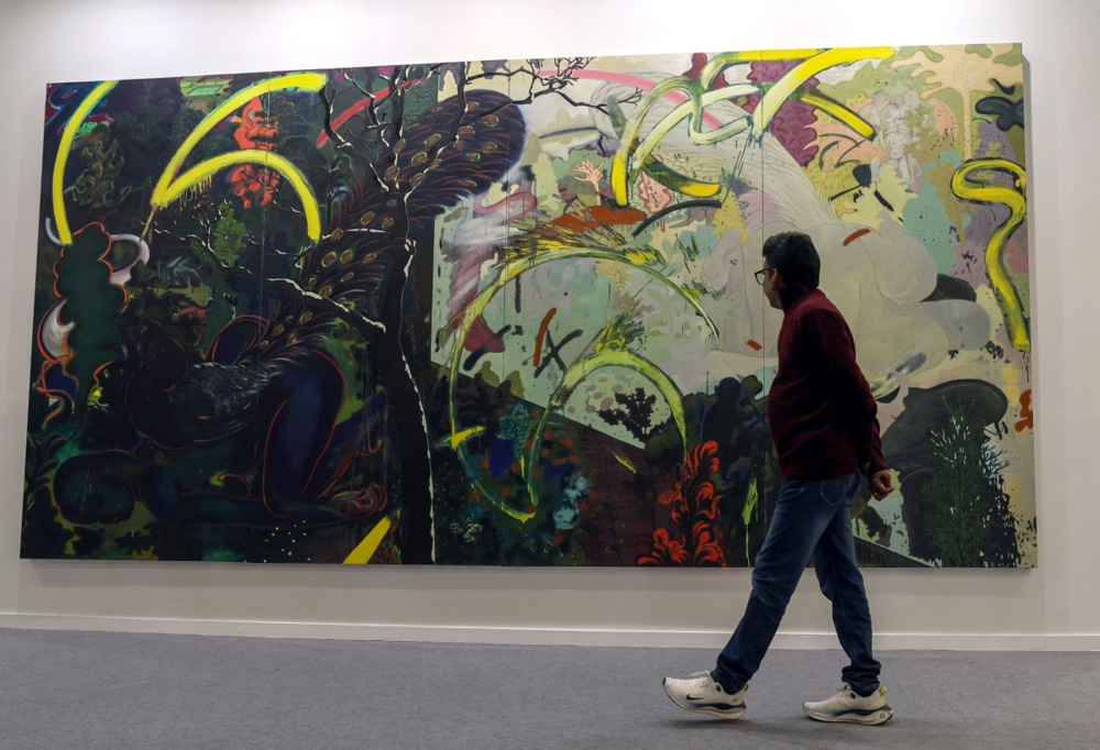 بمشاركة 135 عارضًا عالميا.. فعاليات معرض الهند للفنون (16)