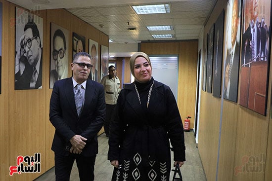 آية عبد الرحمن ورئيس التحرير عبد الفتاح عبد المنعم