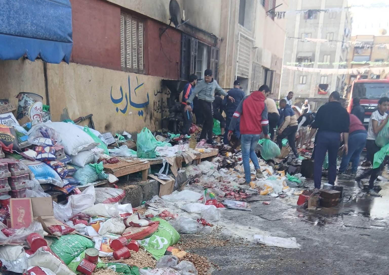 الحريق ببورسعيد