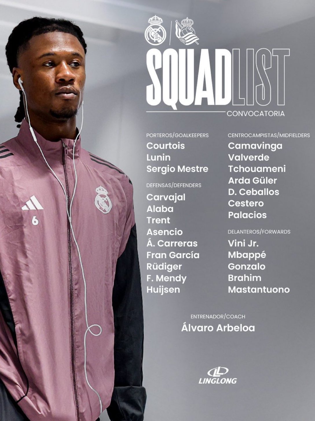 فينيسيوس يعود لقائمة ريال مدريد لمواجهة سوسيداد في الدوري الإسباني – مشاهير