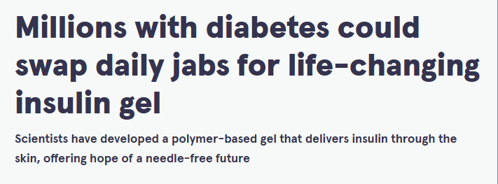 جل انسولين بديلا عن الحقن جل انسولين بديلا عن الحقن