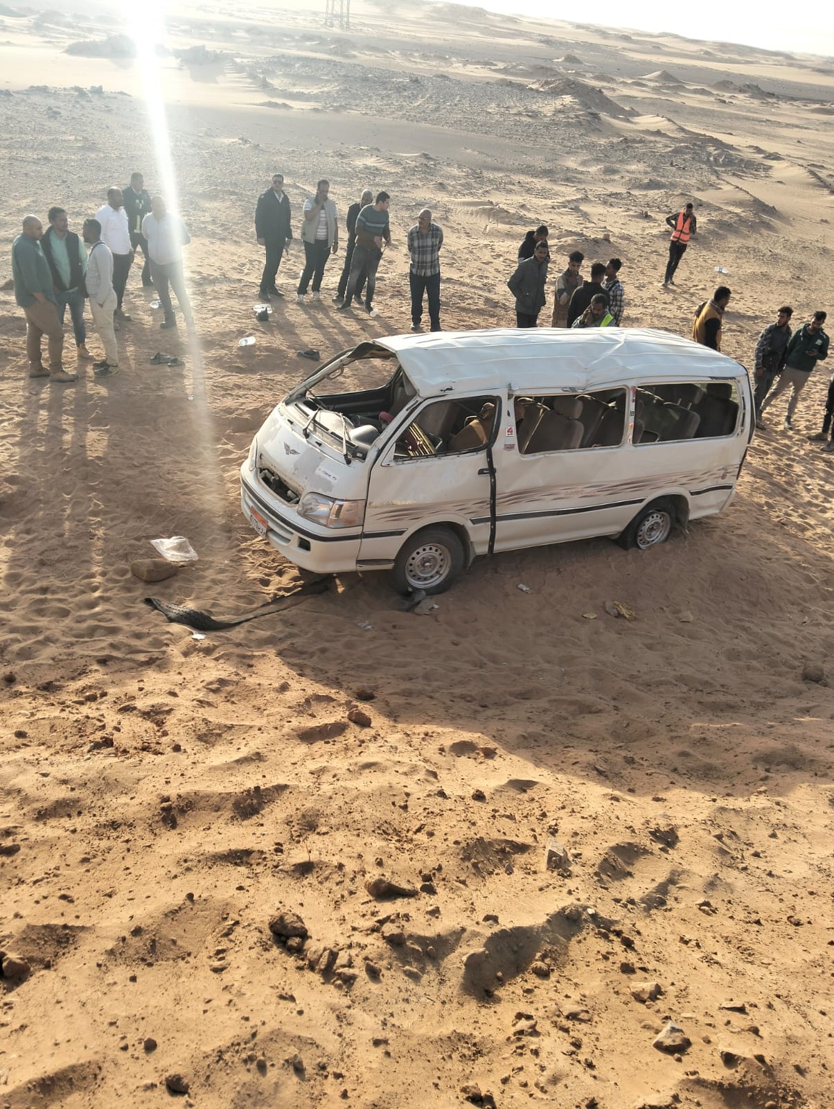 حادث تصادم على الطريق الصحراوى بأسوان (4)