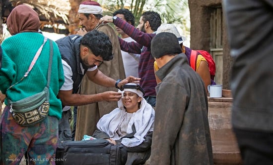 ناديا فى كواليس فيلم الست