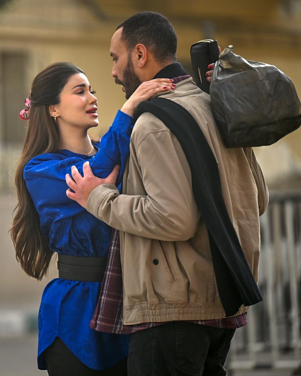 هدى الاتربي واحمد خالد صالح من مسلسل مناعة