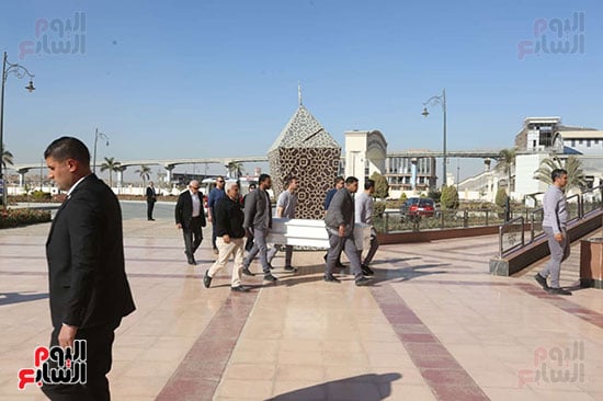 لحظة وصول الجثمان