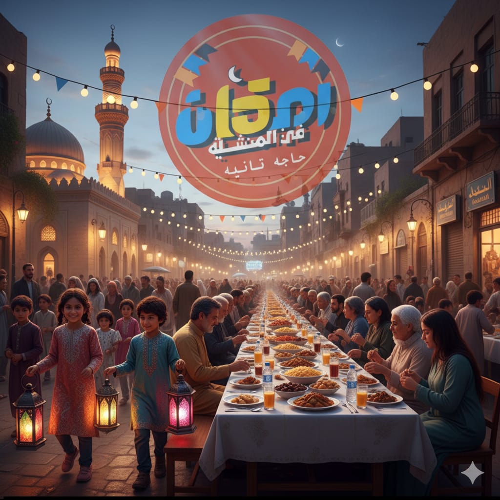 تصميم دعوات لإفطار مجمع