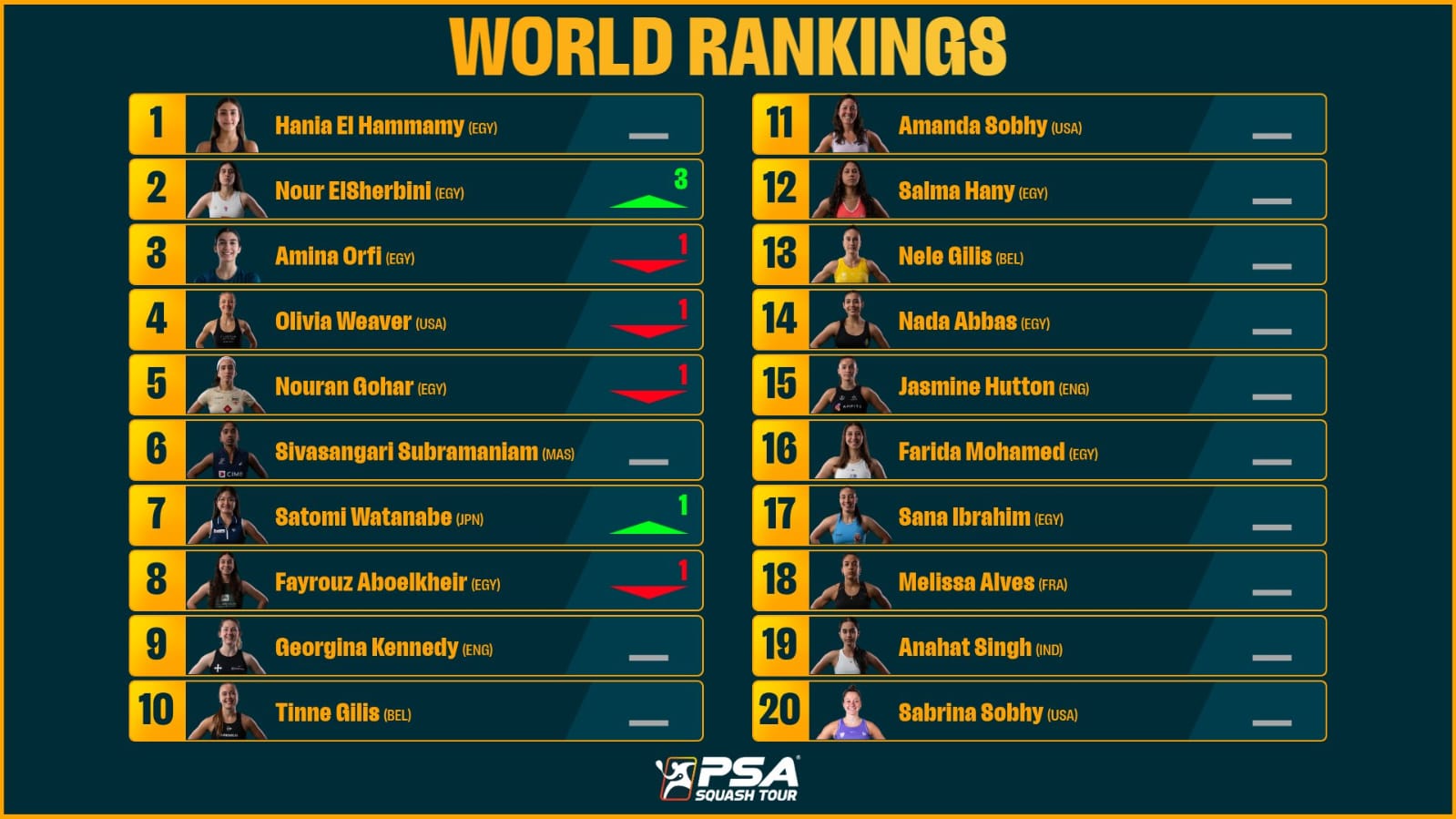 تصنيف السيدات