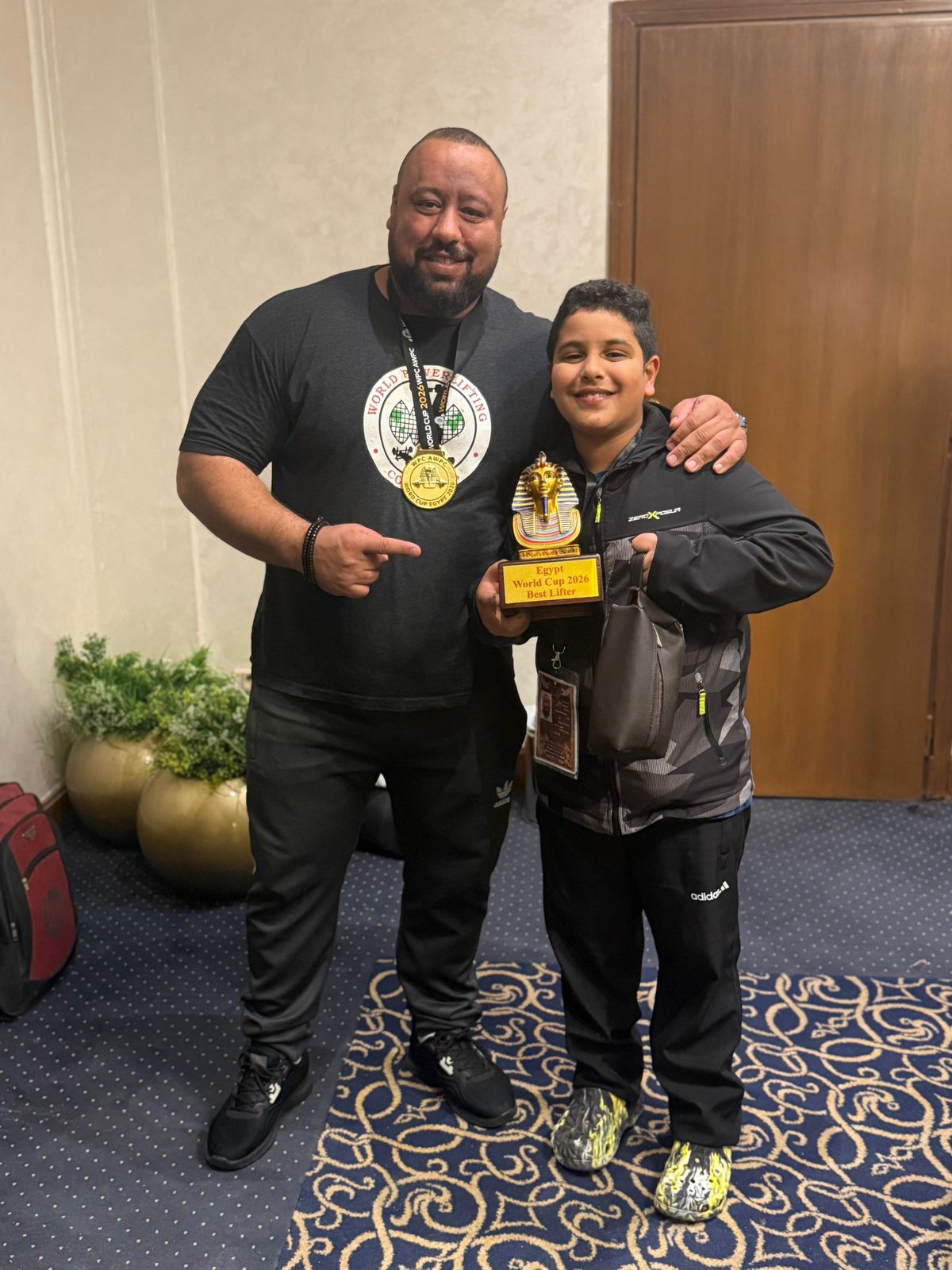 حامد خلاف ابن الغربية يحصد بطولة العالم في القوة البدنية (1)