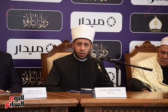 الدكتور أسامة الأزهري وزير الأوقاف خلال الاحتفالية