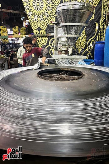 كنافة بلدي في  شوارع الدقهلية