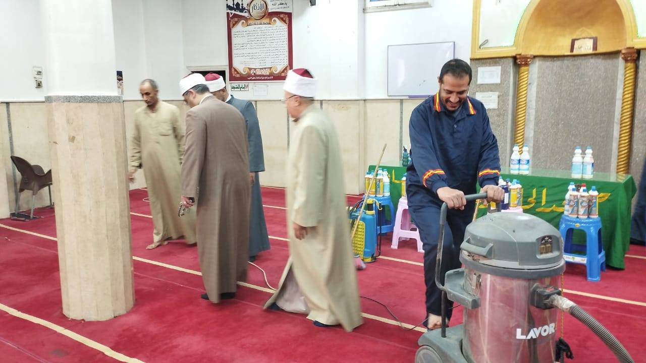 حملة نظافة المساجد بالقليوبية حملة نظافة المساجد بالقليوبية