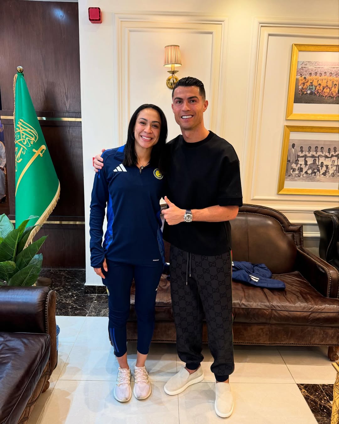 كاثلين سوزا مع كريستيانو رونالدو