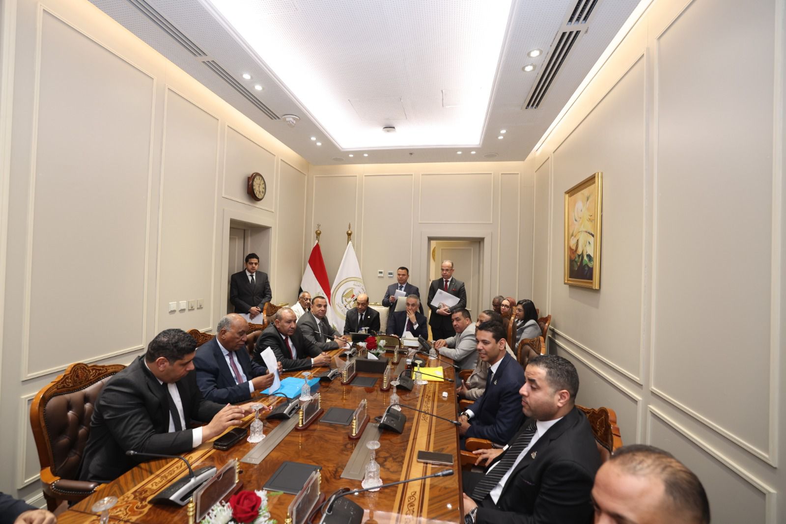 وزير العدل يلتقي عدداً من أعضاء مجلسي النواب والشيوخ (1)