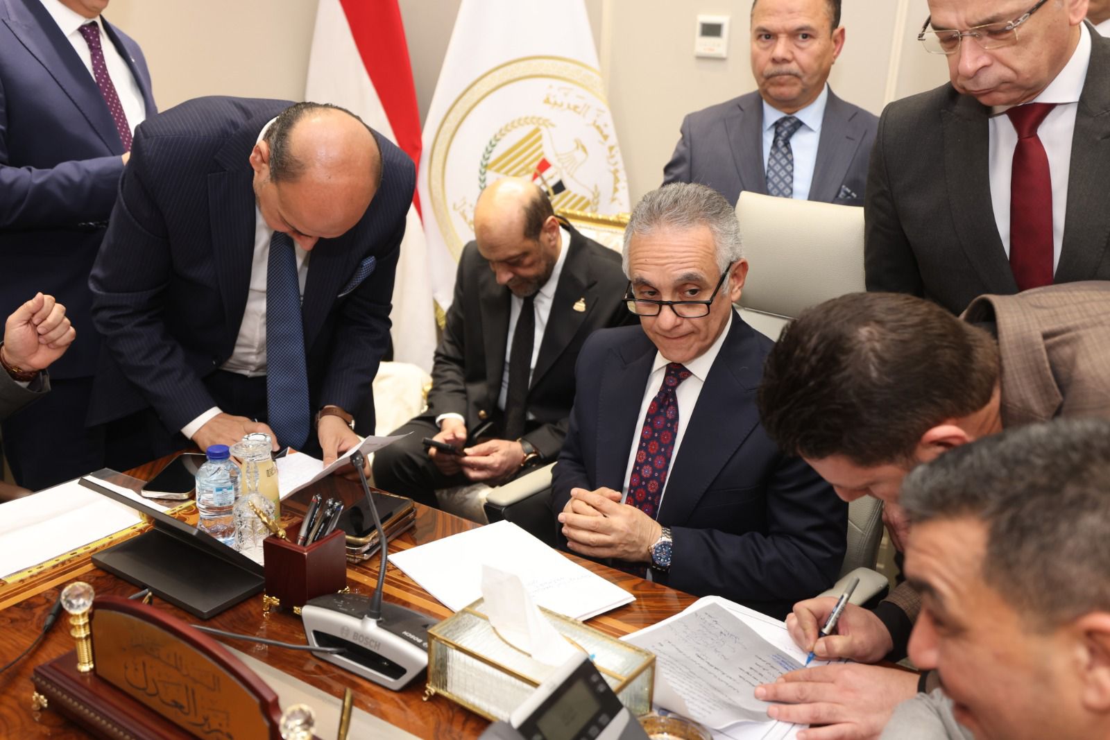 وزير العدل يلتقي عدداً من أعضاء مجلسي النواب والشيوخ (2)