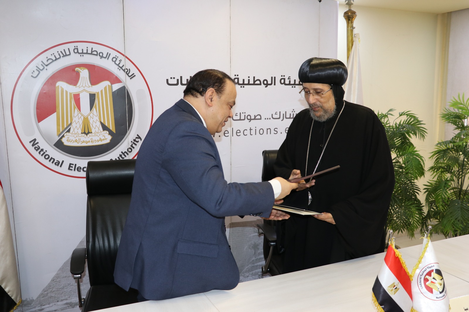 بروتوكول بين الهيئة الوطنية للانتخابات والمركز الثقافي القبطي الأرثوذكسي 2