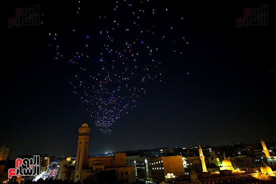 ​احتفالات مبهرة بسماء منطقة الحسين