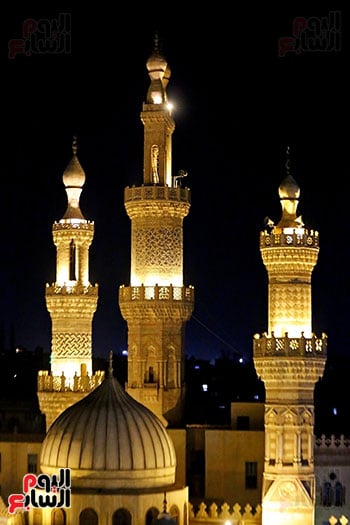 جانب من مأذن مسجد الحسين