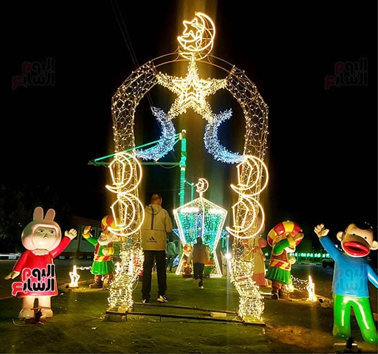 زينة رمضان فى مدينة الخارج زينة رمضان فى مدينة الخارج