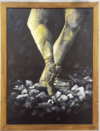 لوحة فنية للفنانة عبير جبريل