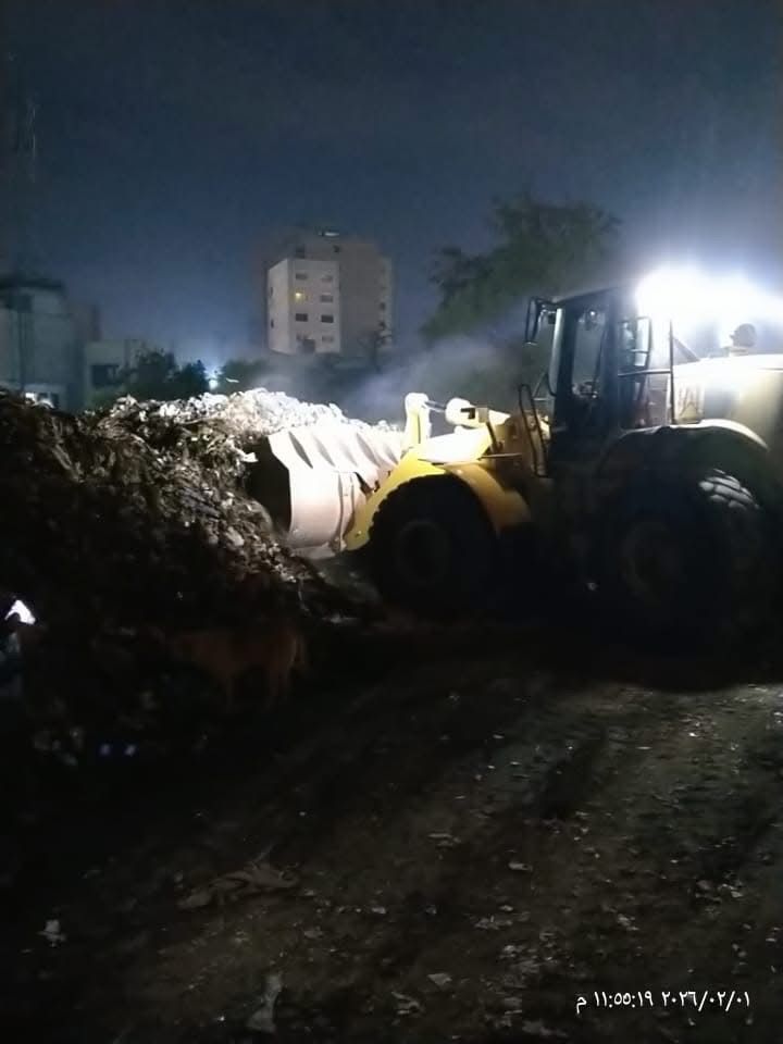 محافظة الجيزة ترفع 3800 طن مخلفات ورتش بحي جنوب الجيزة (3)