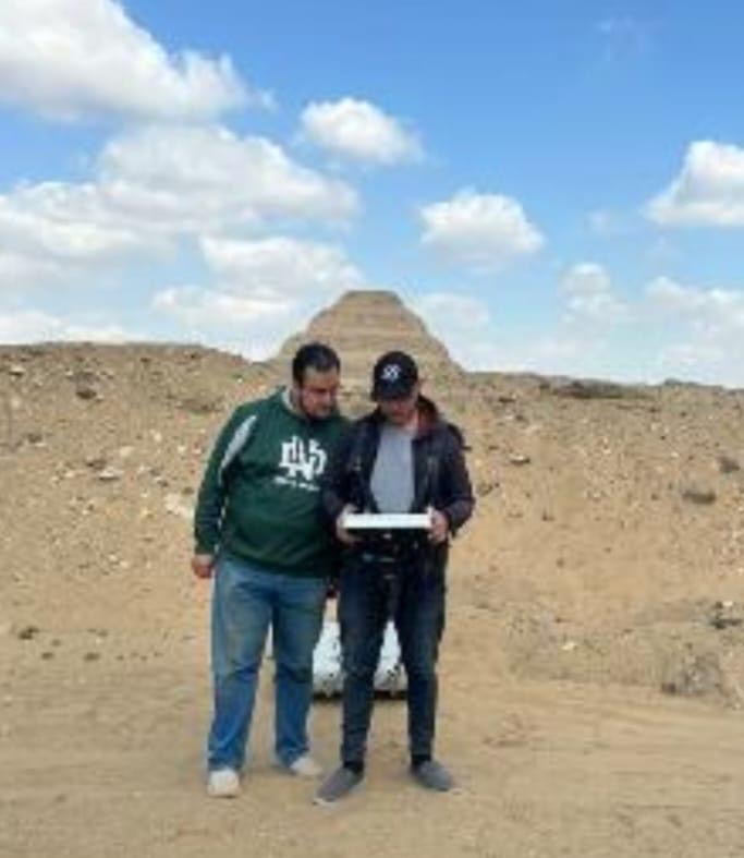 الكشف عن معالم أثرية وهياكل مدفونة بمنطقة سقارة