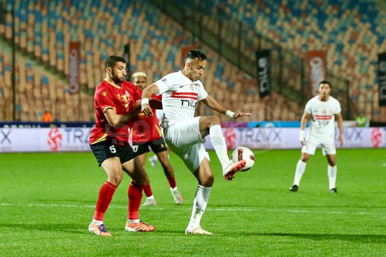 ناصر منسى خلال المباراة