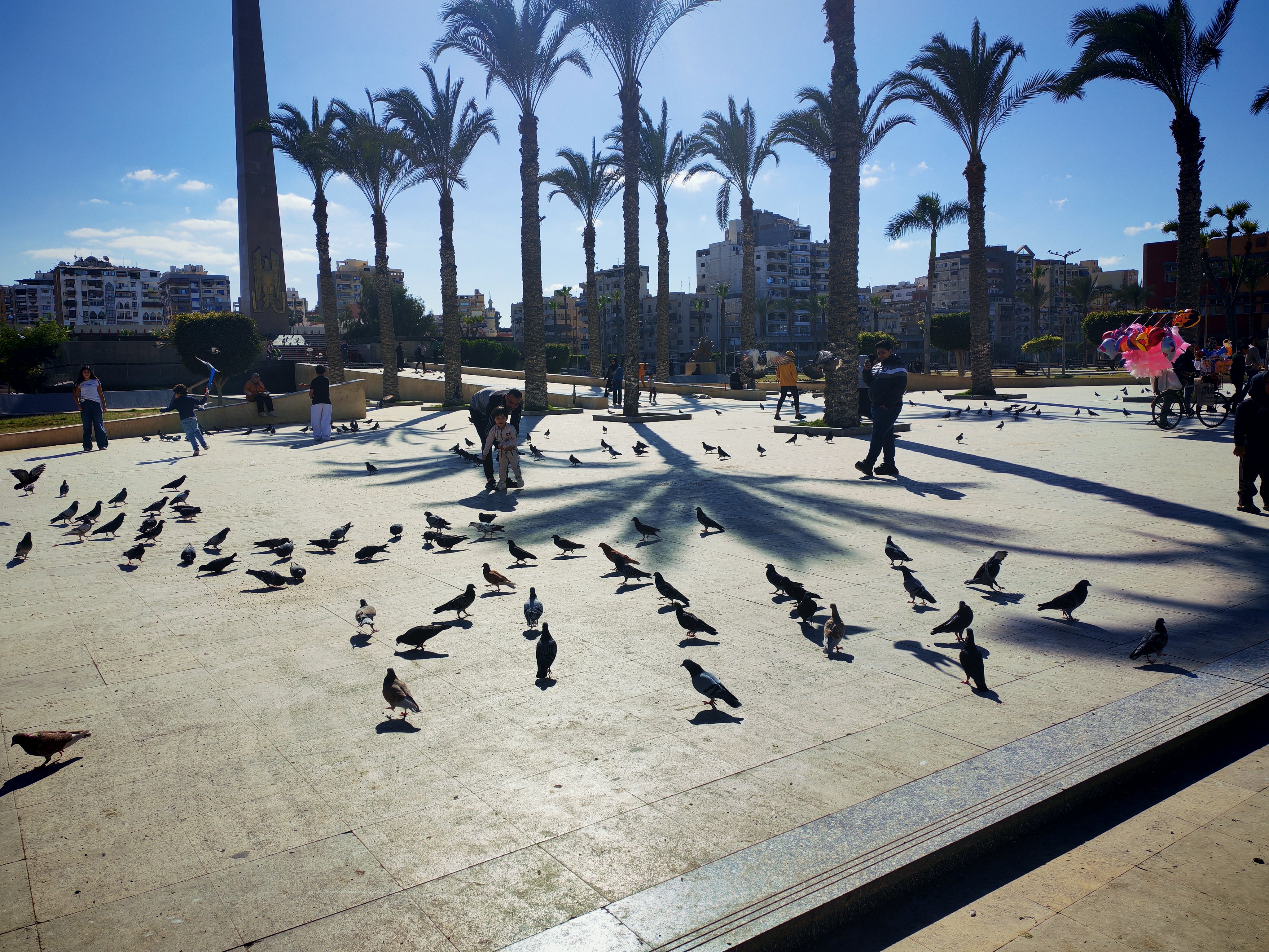 استمتاع الاهالى في ميدان الحمام استمتاع الاهالى في ميدان الحمام