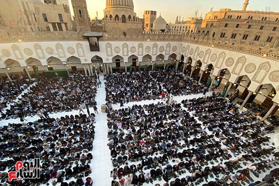 جانب من الإفطار فى مسجد الجامع الأزهر