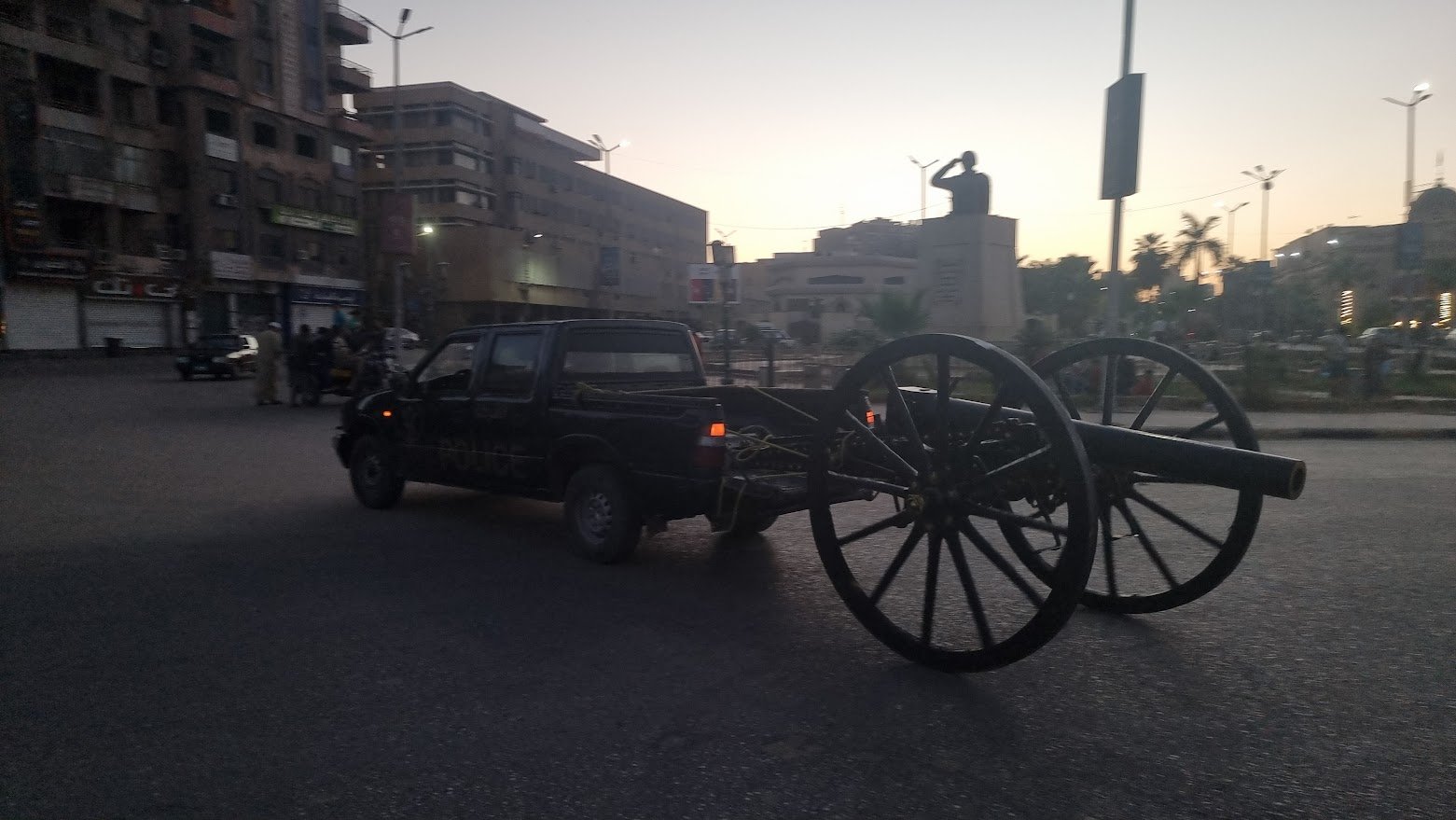 المدفع بميدان جمال عبدالناصر