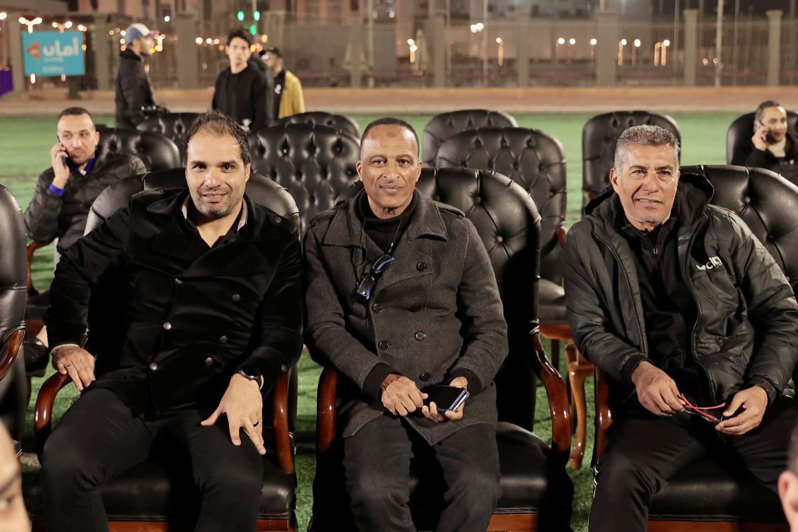 نجوم سيتي كلوب في كرة القدم يحضرون القرعة العام الماضي