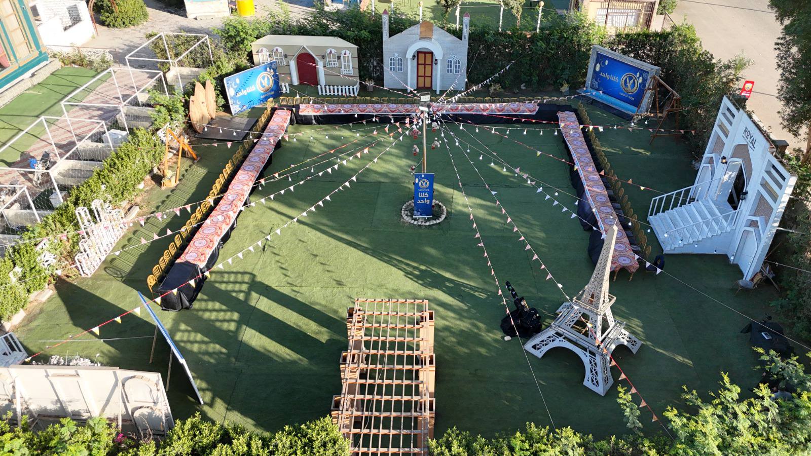 تجهيزات مائدة إفطار يومية لأهالى الأقصر تحت شعار كلنا واحد