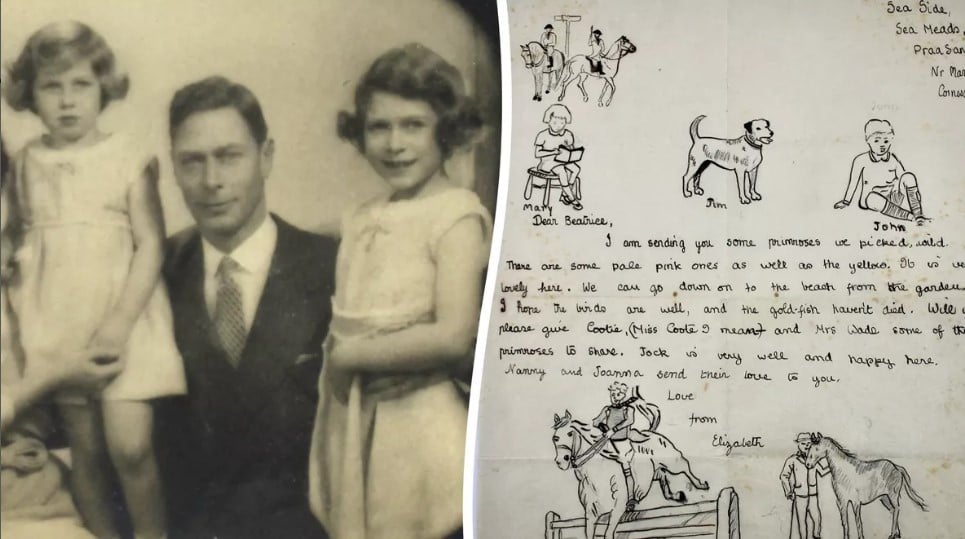 رسالة بخط يد الملكة إليزابيث الثانية رسالة بخط يد الملكة إليزابيث الثانية