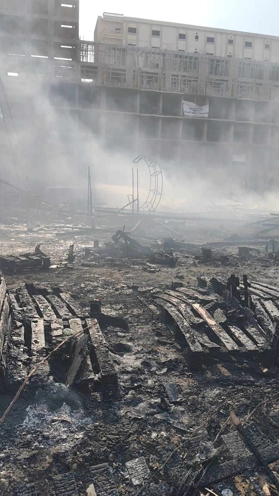 تفحم شونة فوانيس رمضان بالمنصورة