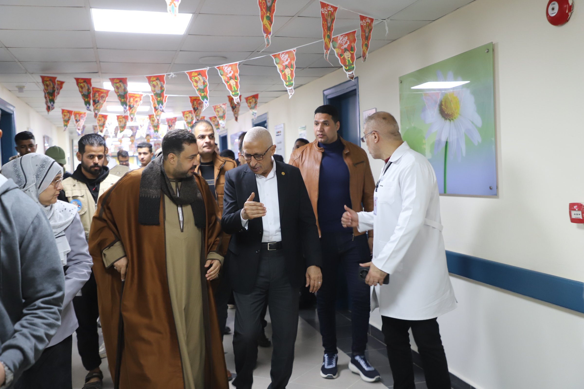 اثناء تفقد مستشفي العريش العام 