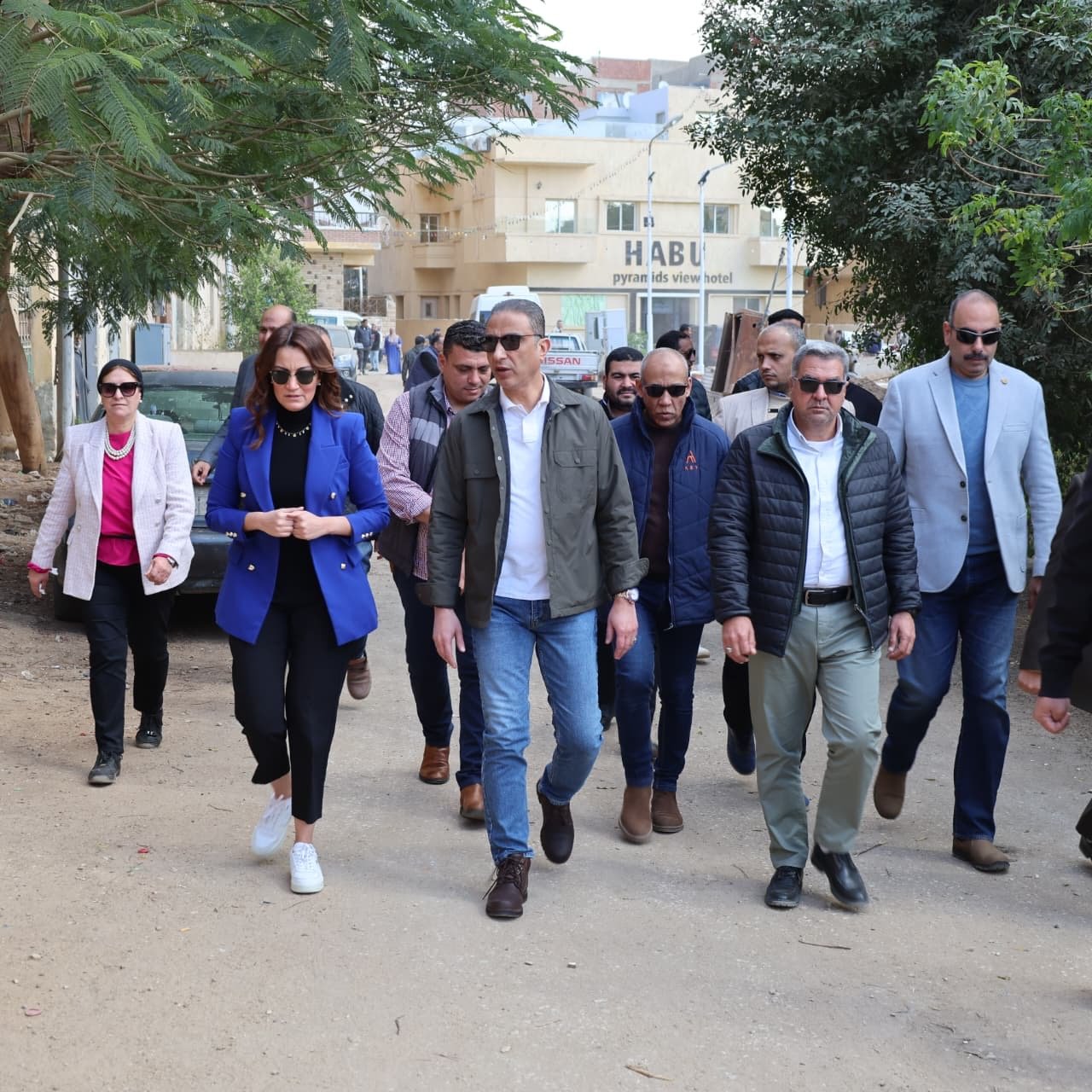 جانب من تفقد محافظ الجيزة جانب من تفقد محافظ الجيزة