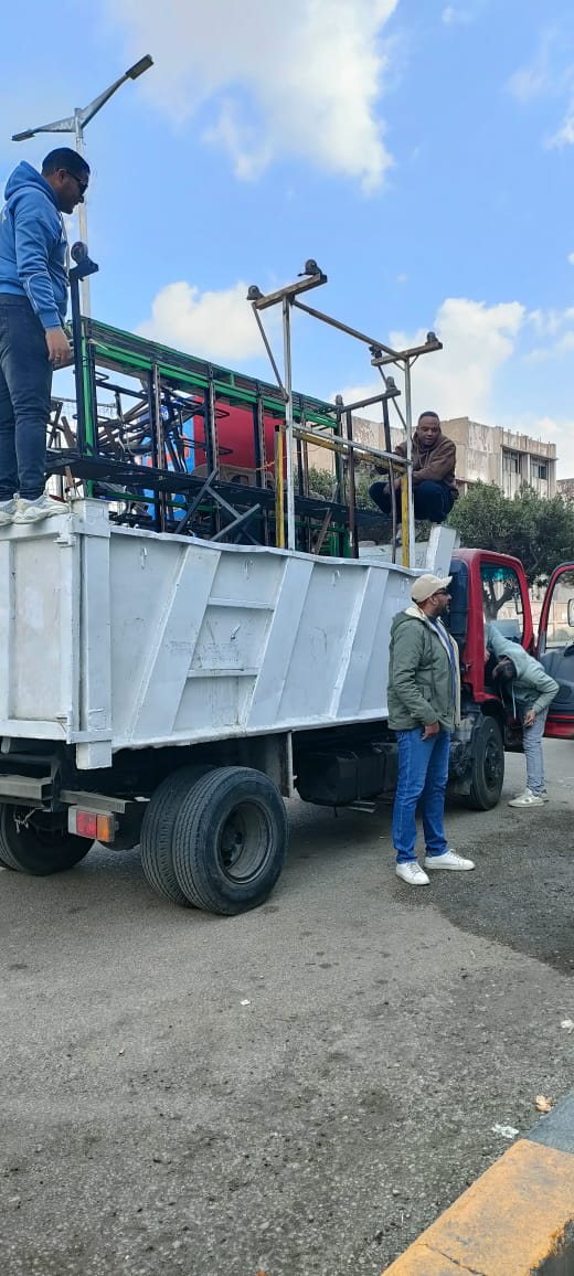 رفع 150 حالة إشغال خلال حملة بشوارع إمبابة (9)