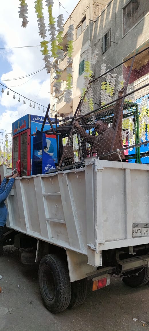 رفع 150 حالة إشغال خلال حملة بشوارع إمبابة (5)