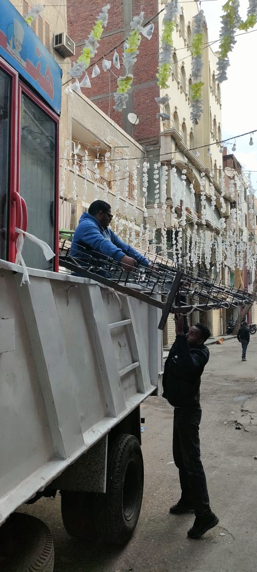 رفع 150 حالة إشغال خلال حملة بشوارع إمبابة (8)