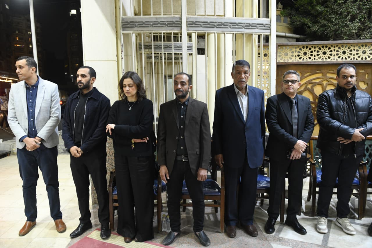 عزاء الزميل محمود نصر بحضور رئيس مجلس أدارة اليوم السابع ورئيس التحرير